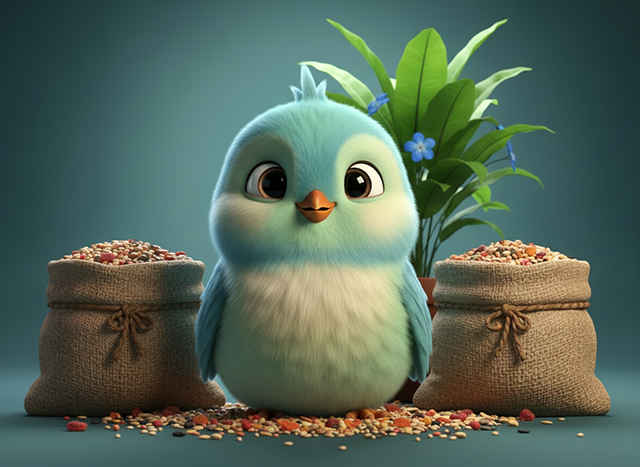 Tierbedarf Online Shop Blitzdealer: Hochwertiges Wildvogelfutter als Körnermischung für den Winter.